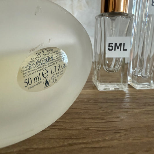 Voile de Jasmin by Bvlgari Eau de Toilette Decant / Original Formula, 2006 Batch