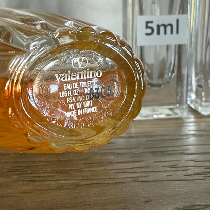 Valentino by Valentino Eau de Toilette Decant / c. 1988, Discontinued