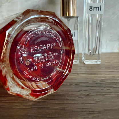 Escape for Women by Calvin Klein Eau de Parfum Decant / Original Formula, 1995 Batch, CK Cosmetics