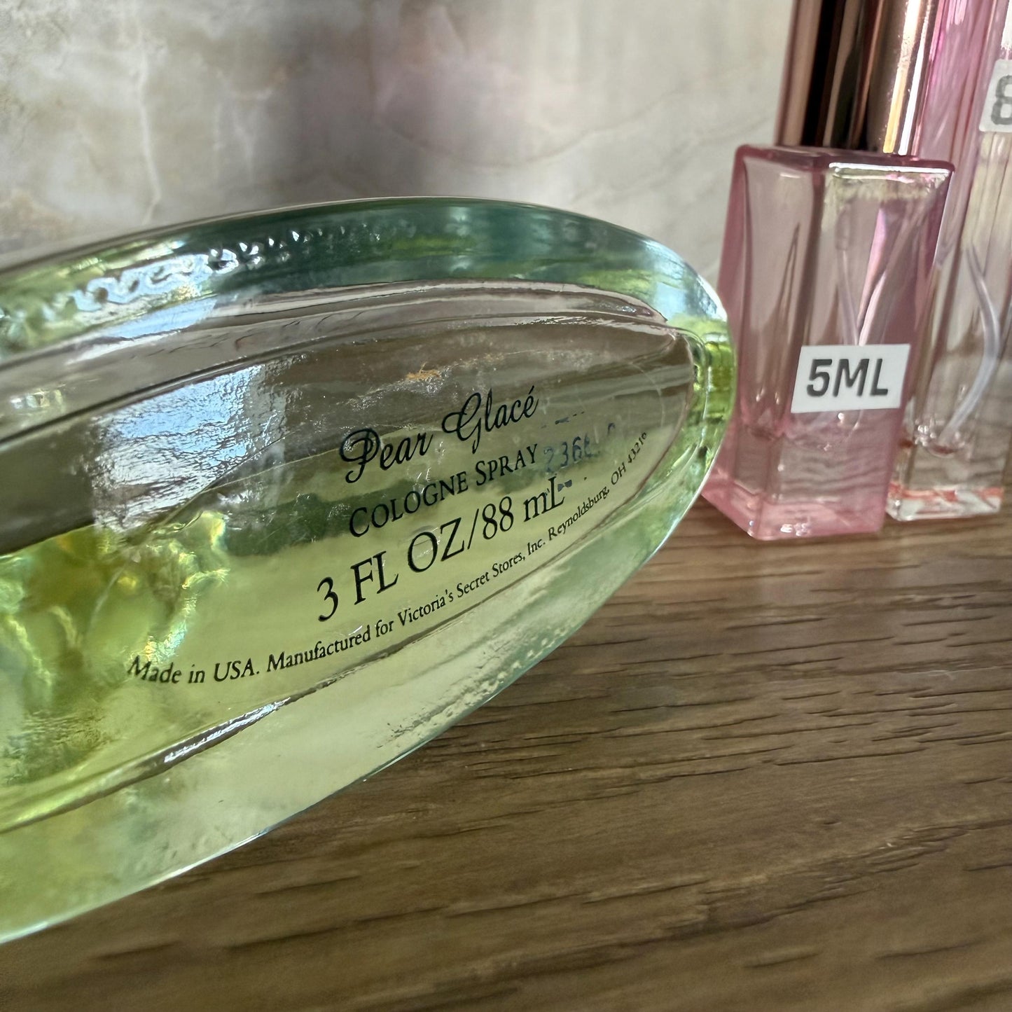 Victoria's Secret Pear Glace Cologne Spray Decant / Original Formula, Vintage, 90's