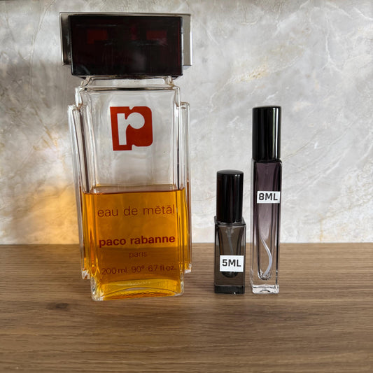 Eau de Metal by Paco Rabanne Decant / Vintage, Rare, c. 1983
