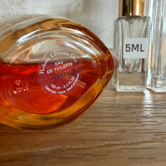 Dune by Christian Dior Eau de Toilette Decant / Original Formula, 1998 Batch