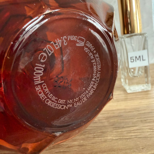 Secret Obsession by Calvin Klein Eau de Parfum Decant / Original Formula, 2008 Batch