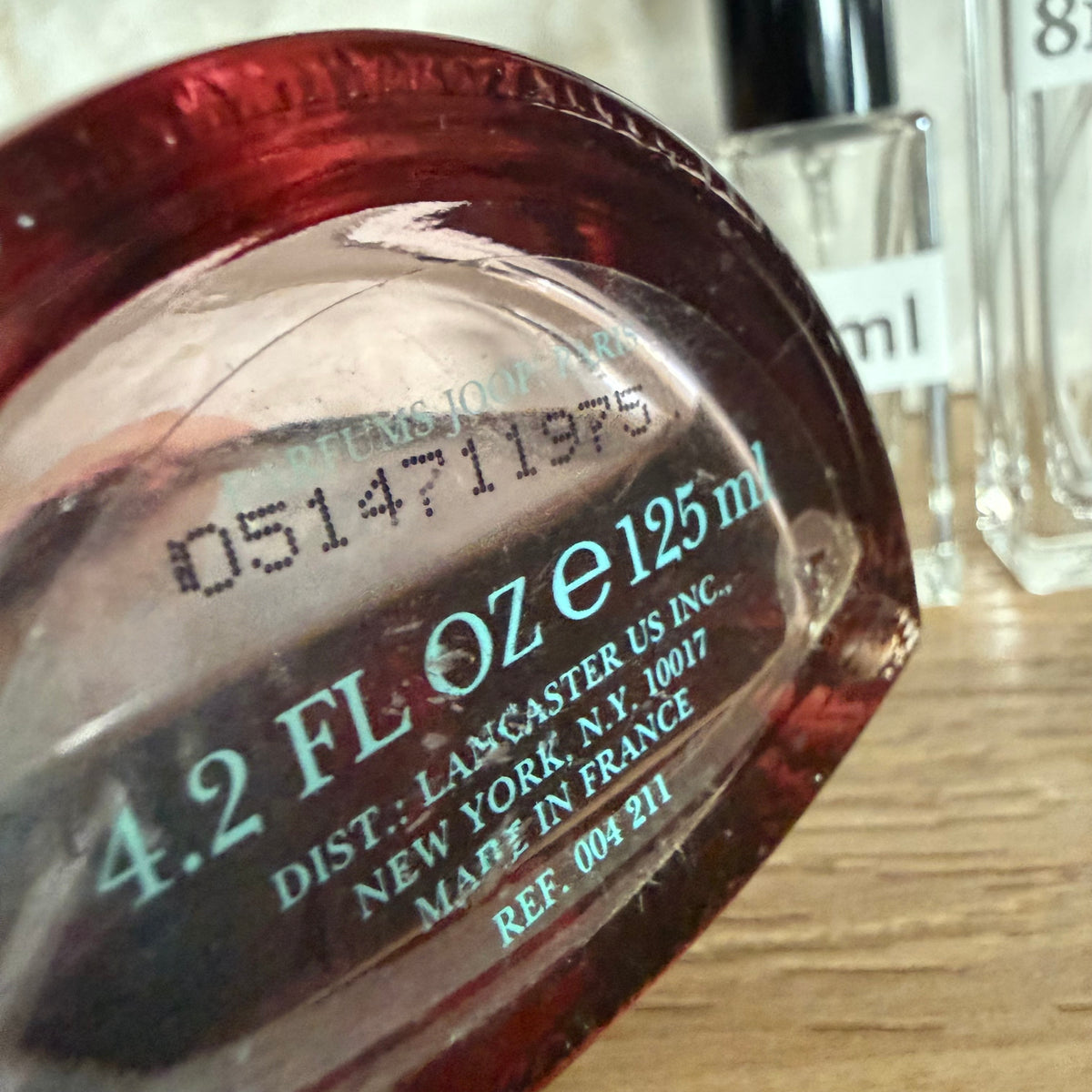 JOOP! Homme Eau de Toilette Decant / Original Formula, 1990 Lancaster Batch