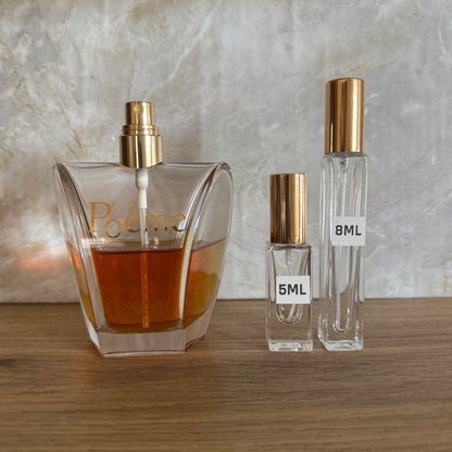 Poeme by Lancome Eau de Parfum Decant / Original Formula, 1999 Batch